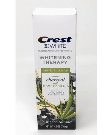 Crest 3D White Charcoal Toothpaste with Fluoride & Hemp Oil - Whitening Therapy 4.1 oz (Pack of 1) - International Shipping Available - Buy Online on GoSupps.com