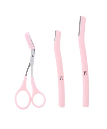 Forever 21 Eyebrow Kit - 3pc Precision Shaping Razor Set | Black Eyebrow Trimmer & Grooming Scissors for Women - Buy Online on GoSupps.com
