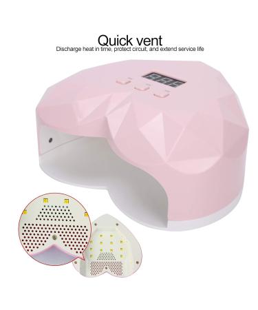 UV-LED Nail Lamp | Professional Heart-Shaped Nail Dryer with 3 Timers | Perfect Nail Art Tools for Home & Studio (EU) - Buy Online on GoSupps.com