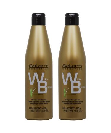 Salerm White Hair Shampoo 16.8oz "Pack of 2"