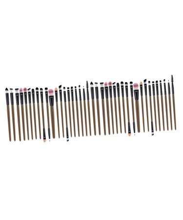 NOLITOY 40 pcs Grey Kit Brush Handle Eyeshadow Eyelash Portable and Eyeliner Makeup Plastic Black Eye Size 1x2pcs As Shownx2pcs