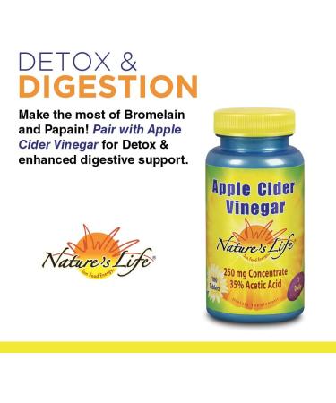 Nature's Life Bromelain & Papain - 250 Veggie Caps for Digestive Support - Buy Online on GoSupps.com