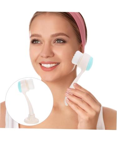 Housoutil Manual Face Brush Face Brush with Holder Facial Brush with Holder Cleaning Tool Pore Cleaner Cleaning Brush Pore Deep Cleansing Brush Hair Accessories Abs Skin Care Child - Buy Online on GoSupps.com