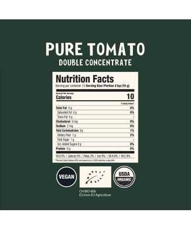 HLTHPUNK Organic Tomato Paste Tube | Double Concentrated | Premium Italian | USDA Certified | Vegan GMO-Free Soy-Free | Salt-Free Sugar-Free | 150g (1 Pack) - Buy Online on GoSupps.com