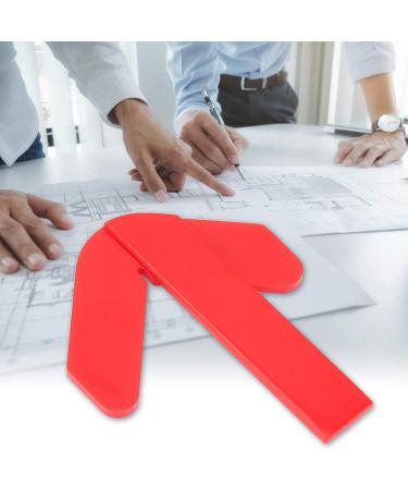 Round Center Point Finder - Red ABS Plastic Measuring Tool for Accurate Circular Measurements | Ship Internationally - Buy Online on GoSupps.com