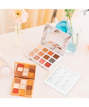 Fomiyes Empty Magnetic Eyeshadow Palette | Compact Makeup Storage Box with 9 Compartments for Eyeshadow Lipstick Rouge & Powder - 4 Pieces - Buy Online on GoSupps.com