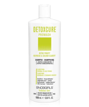 SNOBGIRLS DETOXCURE Vegan Clarifying Shampoo Refresh & Colour Clarity Shampoo for Oily Hair for Normal to Oily Prone Hair Clarifying shampoo for build up with Argan Oil. Shampoo for color treated hair