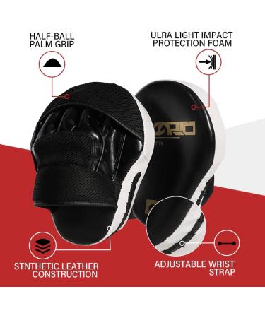 Curved Boxing Punching Mitts for MMA Muay Thai Training - Hand Targets for Sparring (Pair) - Buy Online on GoSupps.com