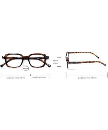 Gian Marco Venturi Unisex Sondrio Reading Glasses - Tortoise (+3.00) | International Shipping Available - Buy Online on GoSupps.com