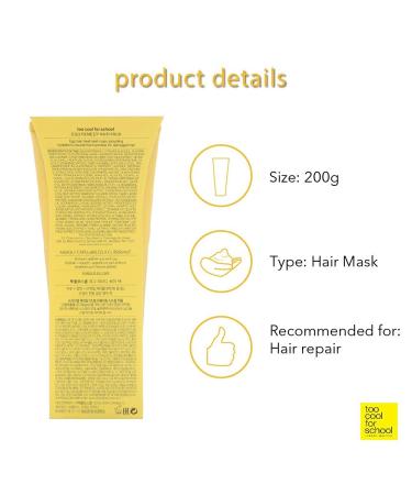 Too Cool for School Egg Remedy Hair Pack 200g - Nourishing Hair Treatment - Buy Online on GoSupps.com