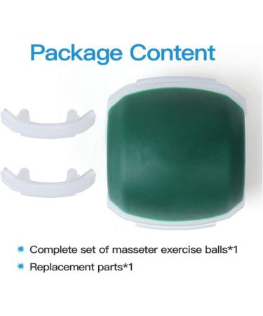 Jaw Exerciser Face and Neck Exerciser Double Chin Reducer Eliminator for Jaw Exercise Ball to Face Lift Chisel Chin Slimming & Neck Muscle Helps Reduce Stress and Cravings Green_30LBS - Buy Online on GoSupps.com