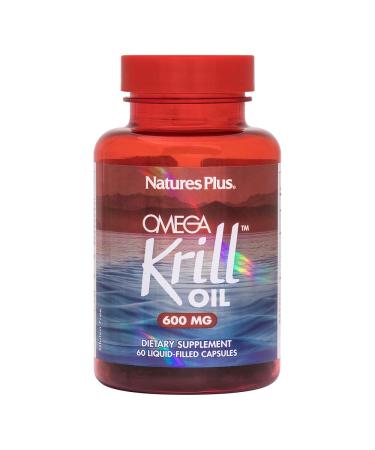 Natures Plus Omega Krill Oil 600mg 60 liquid capsules (56.3g)