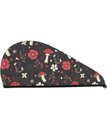 Fly Agaric Microfiber Hair Towel | Super Absorbent Coral Velvet Wrap for Long Curly & Thick Hair - Quick Dry Performance - Buy Online on GoSupps.com