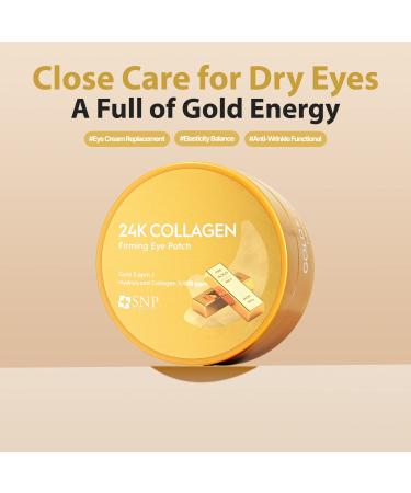 SNP 24K Gold Firming Eye Patch with Collagen - Plumps & Tightens Skin - 60 Patches - Ideal Gift for Her - Buy Online on GoSupps.com