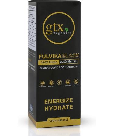 Trace Mineral Drops (200 Servings)(Flavorless) 74 Trace Minerals from Pure Humic & Pure Fulvic Acid Concentrated Plant-Based Supplement with Electrolytes Alkaline pH by Fulvika Black - Buy Online on GoSupps.com