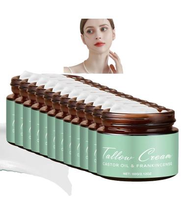 AJOG Skin balm made with grass-fed beef tallow tallow cream with frankincense extract and castor oil tallow and honey balm: natural moisturizer for face body and dry skin