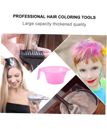 9-Piece Hair Color Mixing Bowls Set - Soft Plastic Dyeing & Bleaching Cups for Salon & Home Use (Pink 16x14cm) - Buy Online on GoSupps.com