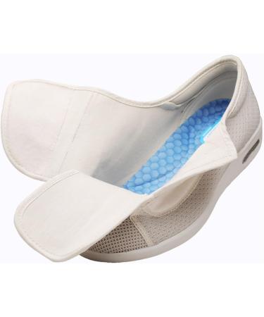 Men's Extra Wide Diabetic Shoes - Lightweight Adjustable & Breathable Walking Shoes for Swollen Feet | Dark Blue - Buy Online on GoSupps.com
