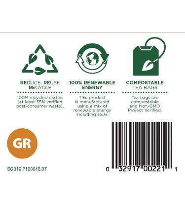 Organic Gas Relief Tea | Traditional Medicinals | Caffeine-Free | 16 Wrapped Bags - Buy Online on GoSupps.com