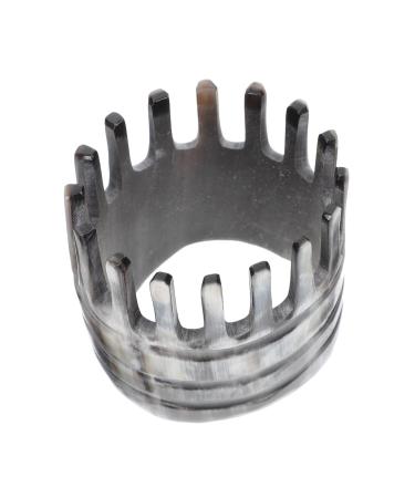 Tovinanna 1pc horn shampoo crash hair massage comb horn ridge acupuncture point kamm portable comb hair wash comb head massage comb massage hair comb natural comb