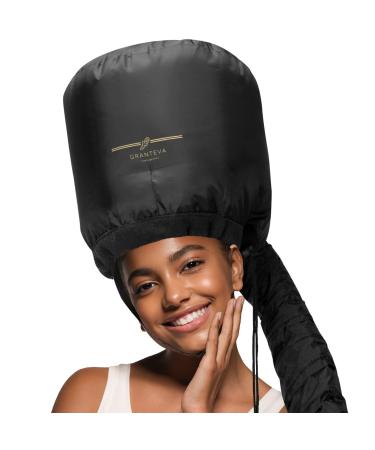 Hair Dryer Bonnet - Soft Hood Hair Dryer Cap For Home - Bonnet Hair Dryer Kit w/A Headband Integrated, Speeds Up Drying Time at Home, Used for Deep Conditioning, Style- Portable, Adjustable, Overhead