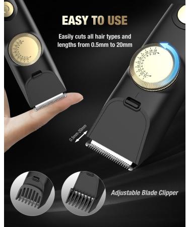 Sejoy Beard Trimmer for Men - Cordless Hair Clipper with LED Display for Mustache & Hair Cutting | Ideal for Home Use - Black Z-black - Buy Online on GoSupps.com