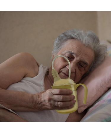 Adult Sippy Cup - 300ml Spill Proof Drinking Cup No More Spills Cups for Adults for Hot Cold Beverages for Adults Limited Mobility Qmisify - Buy Online on GoSupps.com