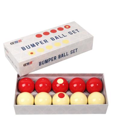 GSE 2-1/8" Regulation Size Bumper Pool Balls, Standard Set of 10 Billiard Ball Set, Bumper Pool Table Accessories - Buy Online on GoSupps.com