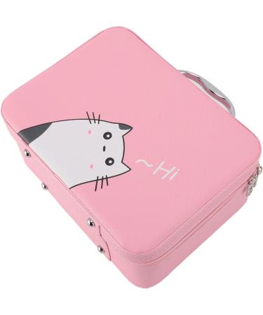 Eyelash Extension Storage Box Smooth Open Durable Waterproof Nail Tool Storage Box Pink for Travel (Pink) - Buy Online on GoSupps.com