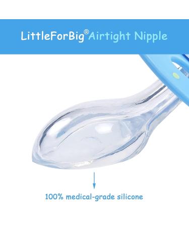 LittleForBig Bigshield Gen-II Adult Pacifier - Baby Cuties Blue Kitty Design - Buy Online on GoSupps.com