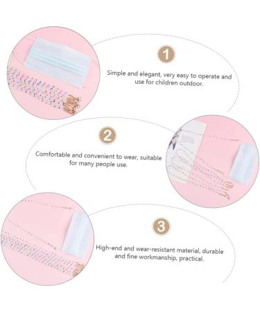 FOMIYES 2pcs Mask Glasses Hanging Chain | Shot Glasses Child Neck Metal Beads | International Shipping Available - Buy Online on GoSupps.com