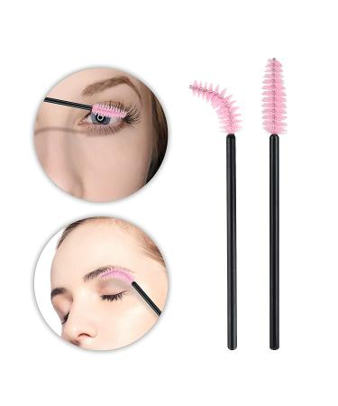 300PCS Disposable Eyelash Mascara Brushes - Pink Makeup Applicator Tools Kit - Buy Online on GoSupps.com