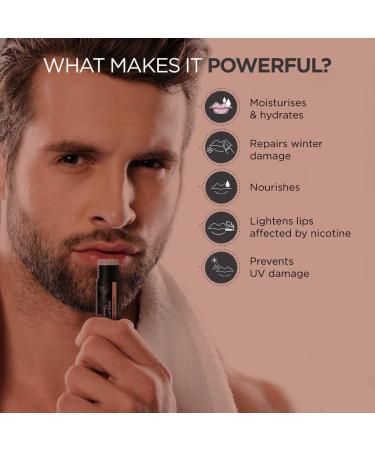 Lightening Lip Balm for Dry Chapped Dark and Smoky Lips - 4gm Moisturizes Nourishes & Soften Lips with the power of Vitamin E Coconut & Olive Oil - Buy Online on GoSupps.com