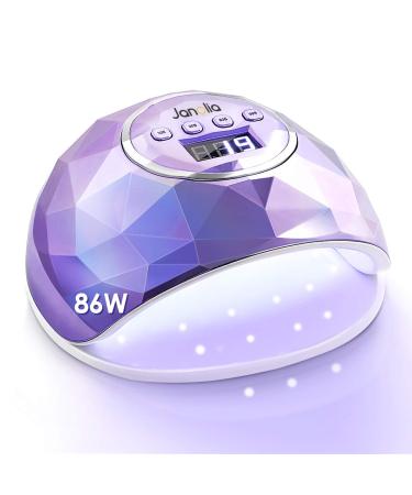 Janolia nail dryer 86W UV LED nail dryer with 4 timer settings professional UV light for gel nail polish automatic sensor and over temperature protection