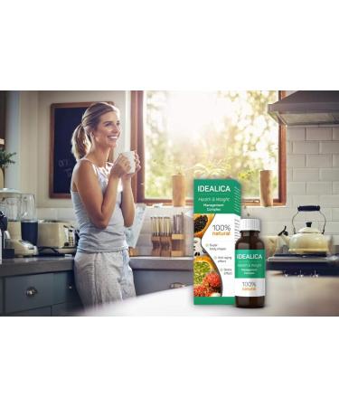 Idealica - 100% Natural Weight Loss Drops | Vegan Appetite Suppressant & Metabolism Booster | Control Weight with Vitamin B1 B12 & C | Tested Ingredients - Buy Online on GoSupps.com