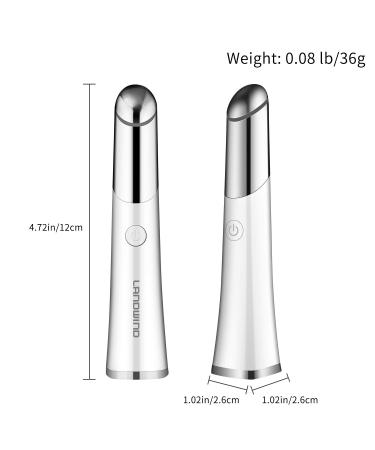 LANDWIND Eye Massager: 42 Heated Facial Massager for Dark Circle Removal, Puffy Eyes, and Eye Bags - Buy Online on GoSupps.com