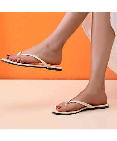 HSYHKDSY Women's Glitter Flat Sandals - Elegant Casual Flip-Flops for Summer Vacation | Size 6.5 UK - Buy Online on GoSupps.com