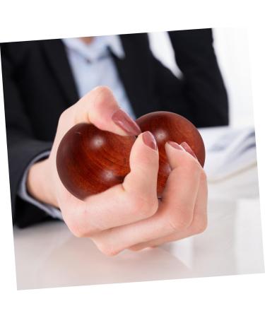 FOYTOKI 2pcs Wooden Ball Muscle Stretch Balls | Fitness Hand Exercise Balls | 5x5cm | Premium Woodcraft for Strength & Flexibility - Buy Online on GoSupps.com