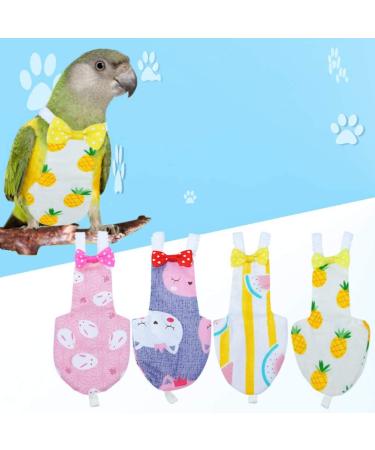 PETPOP 2Pcs Bird Diaper Parrot Flight Suit for Cockatiel & Parakeet (Random Style) - 13.5 x 6.8 x 0.3 cm - Buy Online on GoSupps.com