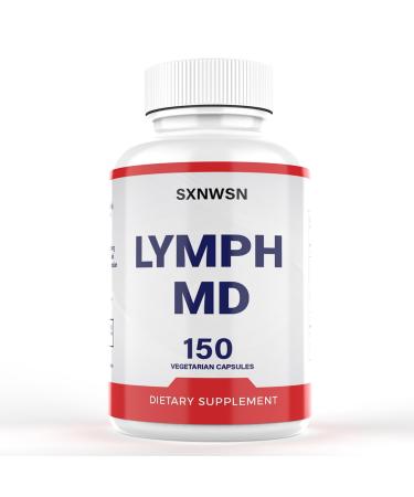 SXNWSN Lymph MD Comfort Capsules - Fast-Acting Dandelion & Bromelain Blend | Post-Meal Support for Foodies & Travelers Vegan Gentle Formula (150 Capsules)