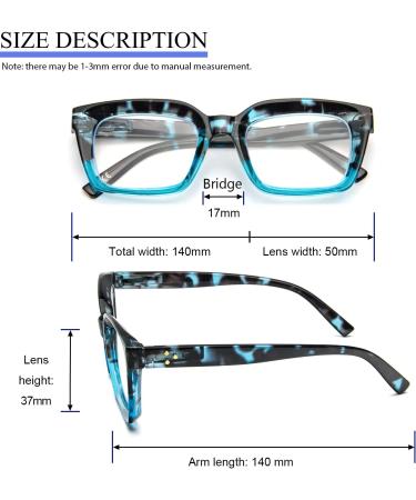 MMOWW Oversized Reading Glasses for Women 3 Pack - Blue Light Blocking Computer Readers +1.5 x Magnification - Buy Online on GoSupps.com