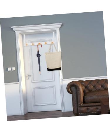 RORPOIR Door Hook Outdoor Towel Rack Towel Hanger Back Door Hanger Nordic Coat Hook Door Back Hook Nail 50X8cm White - Buy Online on GoSupps.com