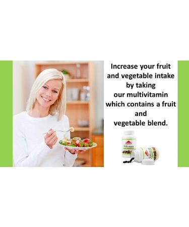 SJJ DEPOT 120 Multivitamin Capsules - Daily Fruit and Vegetable Supplements for Men, Women, and Seniors - Joint, Heart, Brain, and Antioxidant Support - Buy Online on GoSupps.com