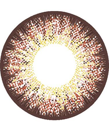 Matlens -per trend colored contact lenses with strength brown brown circle lenses big eyes wan -b36 2 lenses 1 contact lens container 1 care product 50ml -1.25 Dioptria 8.7 millimeters 15 millimeters 2