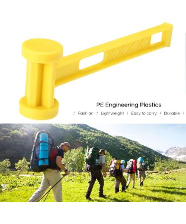 AITIME 30 Pcs 9 Inch Plastic Tent Stakes with Yellow Puller Hook - Durable Garden & Lawn Tarp Spikes for Outdoor Camping & Beach - Includes Hammer - 30pcs Yellow Stakes - Buy Online on GoSupps.com