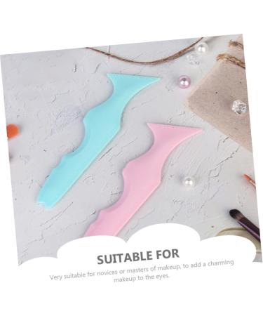 CHILDWEET 2pcs Silicone Beauty Ruler Eyebrow Stencils Aid Eyeliner Tool Lash Applicator Tool Cosmetic - Buy Online on GoSupps.com