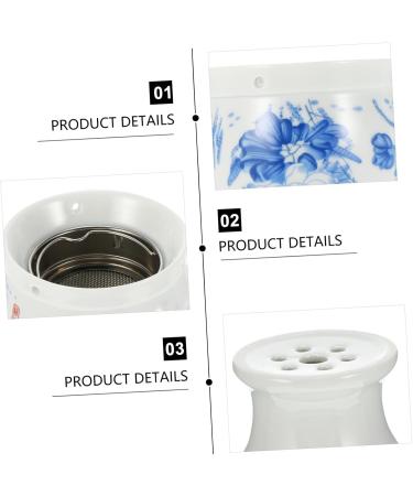 Partykindom 3 STK Gua Sha Pot Tool - Moxa Stick Burner for Kegel Treatment | Blue & White Porcelain Moxibustion Massage Device - Buy Online on GoSupps.com