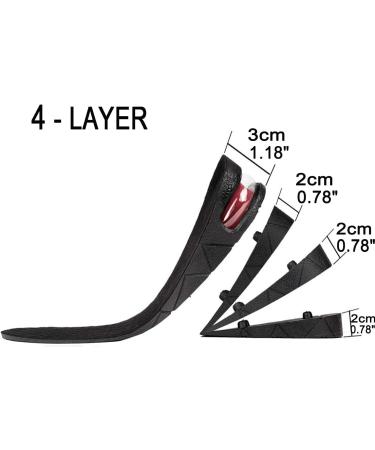 4-Layer Orthotic Heel Shoe Lift Kit for Men & Women - Elevator Insoles for 1.2 to 3.5 Inches Height Increase - Buy Online on GoSupps.com