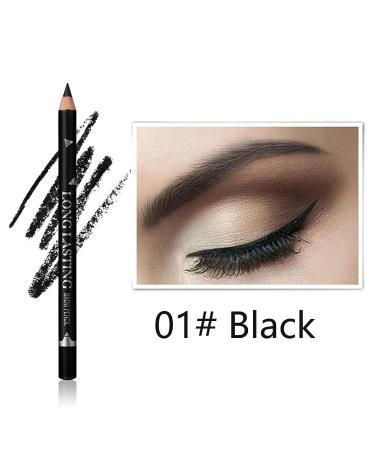 12PCS Waterproof Black Eyebrow Pencils Set - Long-Lasting Eye Liner Pencils for Women - Buy Online on GoSupps.com