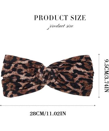 Fashband Boho Headbands Flower Elastic Hair Band Yoga Headwrap Hair Accessories for Women and Girls (Leopard) Animal Print - Buy Online on GoSupps.com